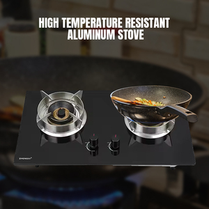 JZQ-G214 2-burner gốm đung Trung Quốc nhà sản xuất của Tempered Glass Bếp gas HOB tương thích LPG điện/pin điện - Product Image 4