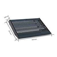 Console de Mixage Audio Professionnelle MG24 à 24 Canaux pour Karaoké, DJ, Vidéo et Éclairage avec Processeur d'Effets Numériques