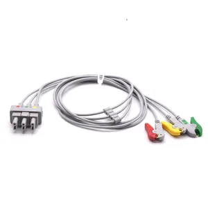 兼容ECG引线，适用于Philip M1613A，989803104451，453561995911 3引线，抓取器夹端，IEC