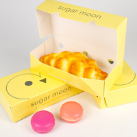 Conception de logo imprimé personnalisé pas cher biodégradable Desert Box Brownie Donut Emballage en papier
