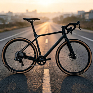Bicicleta de Gravel con Cuadro de Carbono Completo, Cambio Electrónico Inalámbrico de 13 Velocidades, Frenos de Disco Hidráulicos, 700x40c, Antideslizante, para Carretera y Gravel, X High Modulus - Product Image 1