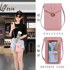 Transparent Crossbody Phone Bag For Iphone Mini Women Lock Closure Touch Screen Daily Use Spring 2022 - Product Image 1