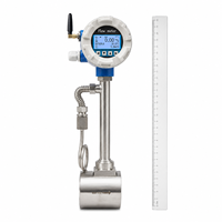Variable Area Water Flow Meter Temperature Pressure Compensation Wafer Thread Connection Cast Iron Digital Wireless Steam Gas