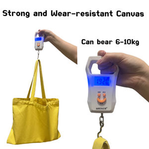 Sac fourre-tout en coton réutilisable Miles avec poignée longue, fermeture avec logo, publicité, logo personnalisé, usage quotidien, taille moyenne, matériau en toile - Product Image 5