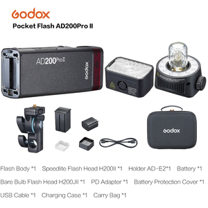<span class=keywords><strong>Flash</strong></span> de Caméra Extérieur Godox AD200Pro II avec Système sans Fil 2.4G et Batterie au Lithium <span class=keywords><strong>Flash</strong></span> de Poche TTL - Product Image 5