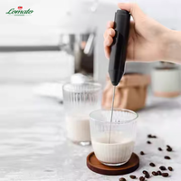Mousseur à Lait Électrique Automatique Portable Rechargeable en Acier Inoxydable de Haute Qualité, Batteur Mélangeur pour Café, Thé, Boissons Lactées
