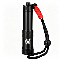 Lampe de plongée LED rechargeable de qualité professionnelle SST40, portée du faisceau de 500 m, ultra-fine, 1200 lumens, torche d'urgence étanche