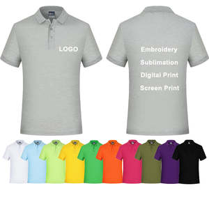 100% algodón liso Polo camiseta Golf camiseta camisetas en blanco con logotipo personalizado impreso de talla grande hombres Polo camisetas para hombres - Product Image 1