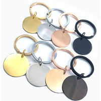 Gute Qualität 30mm Flach ring Rohling Edelstahl platte 4 Farben Lager versorgung Klassischer Stil Wasserdicht Leicht Leicht Langlebig HP