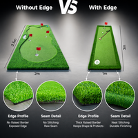 Maßgefertigte 9-Loch Mini-Golf Kunstrasenmatte für Innen/Außen, Trainingshilfe aus EVA - Übungs-Golf-Putting-Green