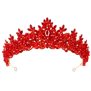 Corona de Novia Hecha a Mano con Cuentas de Cristal y Diamantes de Imitación, Tiara de Boda de Diseño de Aleación, Accesorio Perfecto para el Cabello de Novia - Product Image 3