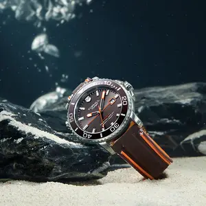 Ophill-Reloj de pulsera mecánico lassic para hombre, accesorio masculino de pulsera resistente al agua con mecanismo automático de buceo, perfecto para negocios