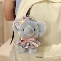Prix d'usine, design personnalisé, peluche éléphant de dessin animé, jouets en coton rembourrés, mignons animaux en peluche pour enfants, porte-clés