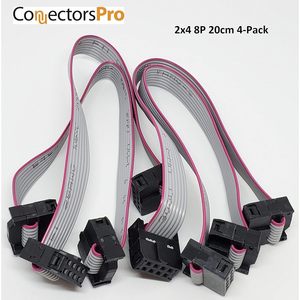 Connecteurs Pro pour câble plat 8P 20 cm, connecteur IDC, lot de 4 pour accessoires PC - Product Image 6