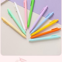 Stylo Bille MOKO Couleur Macaron, Pointe Balle, Multicolore, Style Mignon, Stylo Pression pour Écriture