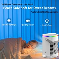 2023 meilleur mini ventilateur de refroidisseur d'air portable, petit ventilateur de bureau de refroidisseur d'eau oscillant automatique, ventilateur de refroidissement de climatiseur rechargeable