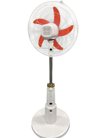 Ventilateurs solaires anti-moustiques 16/18 pouces, métal + plastique, moteur à courant continu 12V, lumières LED extérieures, ventilateur sur pied rechargeable, ventilateur de sol
