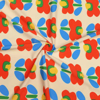 Imprimé numérique 92% Polyamide 8% Spandex Soft Floral Stretch Jersey Tissu tricoté pour robe