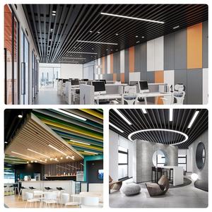 <span class=keywords><strong>Plafond</strong></span> suspendu en aluminium moderne, personnalisé, à lattes métalliques, pour la décoration intérieure des couloirs - Product Image 2