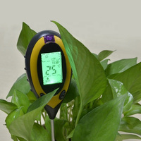 Testeur numérique 4-en-1 de luminosité, pH, humidité et température du sol pour plantes et fleurs