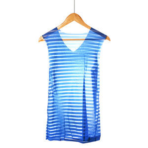 Camiseta sin mangas de seda helada fina para hombre, sin costuras, ajustada, de secado rápido, para fitness y deportes, con hombros anchos, ideal para verano y uso en capas. - Product Image 5