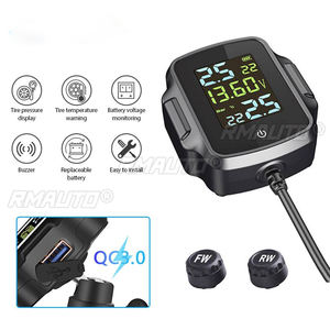 Système de surveillance de la pression des pneus de moto avec charge rapide USB QC 3.0, système d'alarme de température des pneus - Product Image 1
