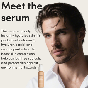 Suero de Vitamina C para Hombre, Ilumina y Unifica el Tono de la Piel, Reduce las Arrugas, Altamente Concentrado, Antienvejecimiento, Apto para Todo Tipo de Piel, 30 ml - Product Image 1