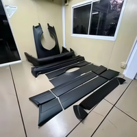 Kit de Carrocería con Alerón Delantero y Trasero, Faldones Laterales y Alerón Trasero, Compatible con los Modelos Mercedes-Benz Clase E S124 W124 AMG (pre-995)