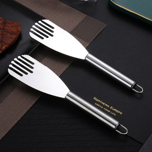 Stainless Steel Multi Purpose Cooking Spatula <b>Set</b> 2 Pieces For <b>Baking</b> Grilling Steak Cake Kitchen Tool - Product Image 3