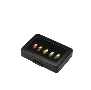 Boîtes à <span class=keywords><strong>bijoux</strong></span> carrées en métal <span class=keywords><strong>argent</strong></span>é prêtes à être expédiées, boîtes à pierres précieuses, boîtes à bagues en diamant, boîtes à boucles d'oreilles, boîtes de rangement pour <span class=keywords><strong>bijoux</strong></span> - Product Image 4