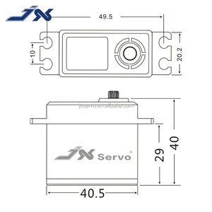 <span class=keywords><strong>Servo</strong></span> JX BLS6534H 33kg, Carcasa de Aluminio, <span class=keywords><strong>Servo</strong></span> Digital sin Escobillas para UAV y Robots, Alto Voltaje, Engranaje Metálico, para Piezas y Accesorios Industriales de RC - Product Image 6
