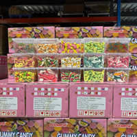 Gemaakt in China Halal gecertificeerde balletjesvormige fruitige gummies, klassieke bulk gummies, suikerkorrels, aanpasbare fles