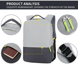 Sac à dos d'affaires imperméable sur mesure, antivol, fin, durable, pour ordinateur portable, sac à dos pour hommes - Product Image 3