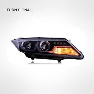 ไฟหน้าสำหรับ Honda CITY ปี 2015-2019 ชุดไฟหน้าแบบ Retrofit พร้อมไฟ LED <span class=keywords><strong>Daytime</strong></span> Running Light เลนส์ Bifocal ไฟซีนอน - Product Image 3