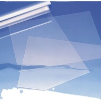 Film en polycarbonate transparent brillant de 0,125 mm, superposition graphique, feuilles blanches, impression jet d'encre, épaisseur de 0,3 mm, découpe UV