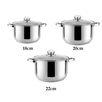 Ensembles d'ustensiles de cuisine en acier inoxydable Vente en gros Ustensiles de cuisine Ensemble de casseroles à induction Casserole de haute qualité Noir 304 18/10