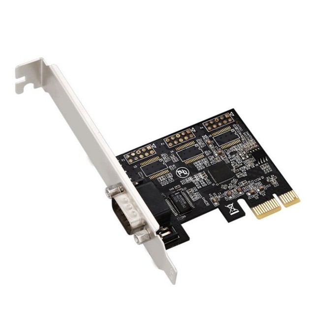 Single Port PCIe RS232 Serial Adapter Card Low Profile USB 3.0 Interface DB9 Serial Port MCS9922 Chipset in Stock