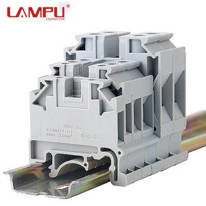 Bloc de distribution sur <span class=keywords><strong>rail</strong></span> <span class=keywords><strong>DIN</strong></span> à connexion par vis de haute qualité DK2.5, borniers de <span class=keywords><strong>rail</strong></span> <span class=keywords><strong>DIN</strong></span>, embout de bornier - Product Image 4