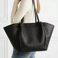 Sac fourre-tout en PU personnalisé pour femme, style européen et américain, haut de gamme, grande capacité, sac à bandoulière pour les trajets quotidiens, design minimaliste