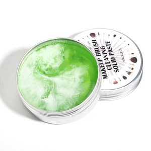 Brush cleaning <b>soap</b> solid silicone makeup cleaning brush, wipe, pure vegan makeup brush cleaning <b>soap</b>, packaged in tin box - Product Image 4