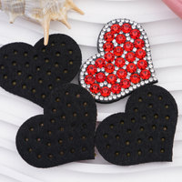 Nouvel Arrivage : Patchs à coudre en strass en forme de cœur irrégulier, Ornements en cristal DIY pour pinces à cheveux, vêtements, sacs, décoration, vente en gros