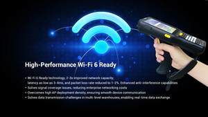 Escáner de código de barras portátil <span class=keywords><strong>PDA</strong></span> 1D 2D QR de mano 4,0 pulgadas Industrial Mobile Android Nfc PDAs con empuñadura de pistola - Product Image 3