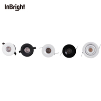 Angle de faisceau étroit Mini COB Led Spot Intérieur Mini Downlight 3w Dimmable Spot En Aluminium pour Bar D'hôtel