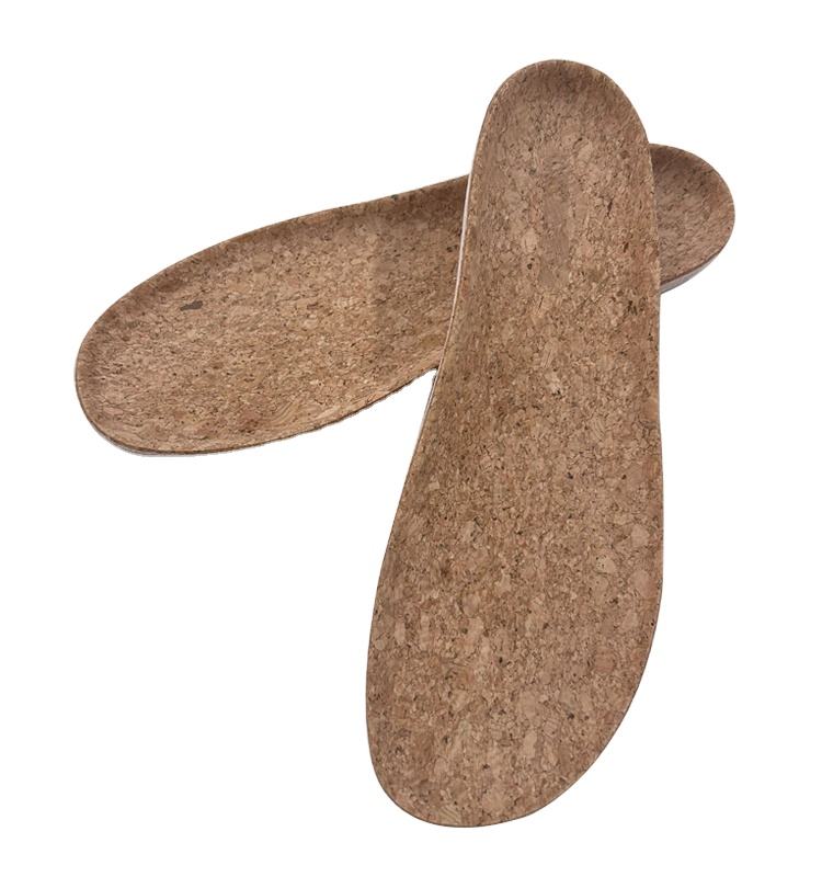Cork Shoe Insoles Arch Support for Flat Feet Pain