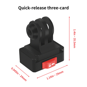 OEM Hợp Kim Nhôm 1/4 <span class=keywords><strong>V</strong></span>ít Để Ba Khe Cắm Thẻ Nhớ Mini <span class=keywords><strong>V</strong></span> Gắn Tấm Phát Hành Nhanh Chóng Kẹp Adapter Cho Dslr Máy Ảnh <span class=keywords><strong>Tripod</strong></span> - Product Image 2