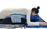 Cadre de soutien de la colonne vertébrale en éponge haute densité avec coussin en gel pour positionneur post-chirurgical de la colonne vertébrale