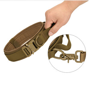 Collier tactique réglable personnalisé de haute qualité avec poignée en PVC laisse robuste collier d'animaux fournitures de chasse - Product Image 5