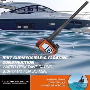 Émetteur-récepteur <span class=keywords><strong>VHF</strong></span> portable compact Standard <span class=keywords><strong>Horizon</strong></span> 6W HX40/HX40E pour la navigation maritime et la communication électronique - Product Image 4