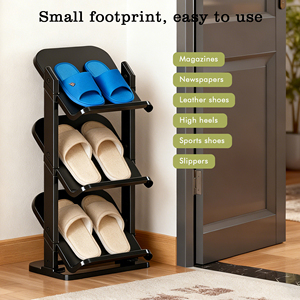 Zapatero de Plástico Duradero de Alta Calidad para Uso Doméstico, Organizador de Almacenamiento Multicapa que Ahorra Espacio - Product Image 2
