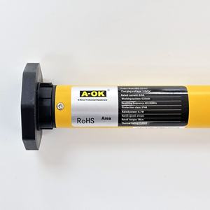 Aoke AM25-1/25-Es-E <span class=keywords><strong>Moteur</strong></span> de rideau électrique pour maison intelligente <span class=keywords><strong>Moteur</strong></span> de <span class=keywords><strong>volet</strong></span> roulant tubulaire à batterie au lithium pour le salon Vente en gros - Product Image 1